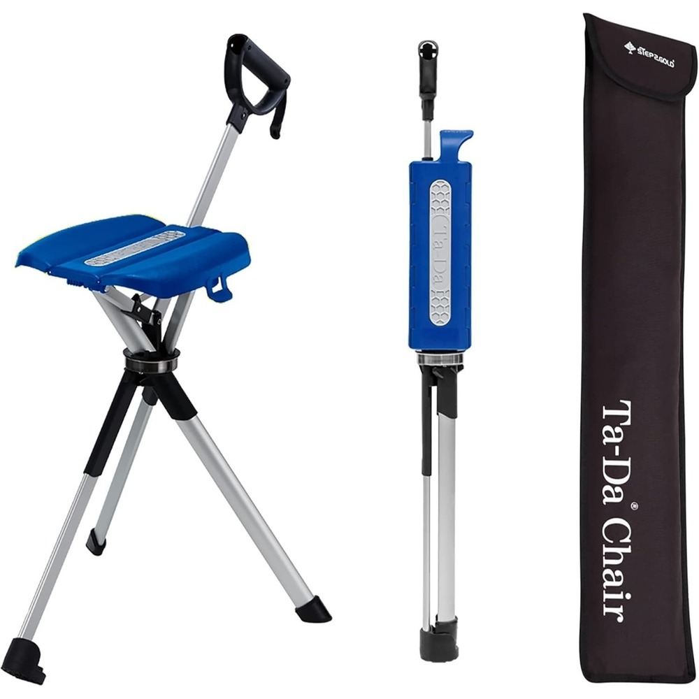 STEP2GOLD‎ Ta-Da Chair Series 2 Portable Walking Stick w/ Folding Seat